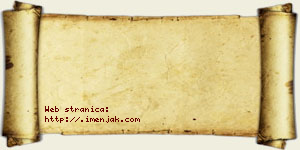 Isak Jevčić vizit kartica